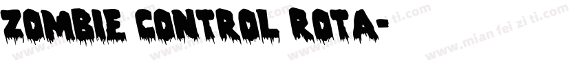 Zombie Control Rota字体转换